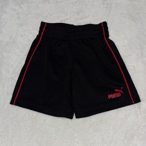 (2 for $10) Puma Black Shorts with Bold Red Trim